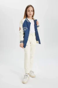 DeFacto Girls' NBA Wordmark Elastic Waist and Leg Pocket Jogger Sweatpants - Image 6