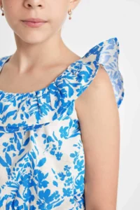 DeFacto Patterned Sleeveless Blouse Girls' - Image 5
