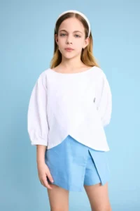 DeFacto Girls' Half Sleeve Blouse