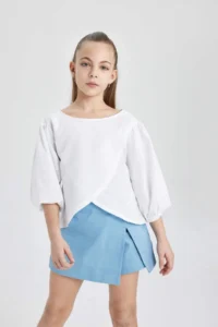 DeFacto Girls' Half Sleeve Blouse - Image 4