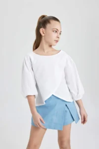 DeFacto Girls' Half Sleeve Blouse - Image 7
