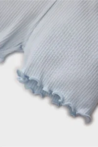 DeFacto Baby Girl Elastic Waist Ribbed Camisole Shorts - Image 3