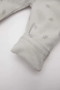 DeFacto Baby Girl Elastic Waist Patterned Waffle Pants - Image 3