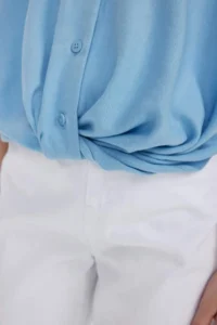 DeFacto Cropped Fit Cotton Short Sleeve Shirt Girl - Image 6