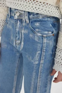 DeFacto Wide Leg Wide Leg Jean Trousers Girls - Image 6