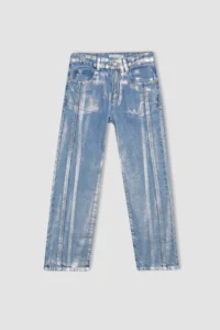 DeFacto Wide Leg Wide Leg Jean Trousers Girls - Image 8