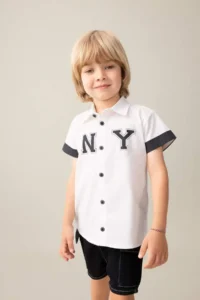 DeFacto Poplin Short Sleeve Shirt Baby Size - Image 2