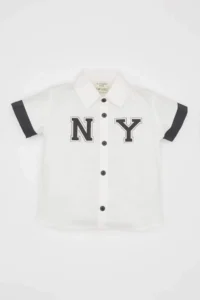 DeFacto Poplin Short Sleeve Shirt Baby Size - Image 5