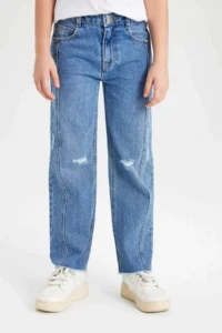 DeFacto Girl's Wide Leg Jean Pants - Image 4
