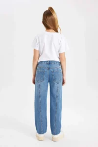 DeFacto Girl's Wide Leg Jean Pants - Image 7