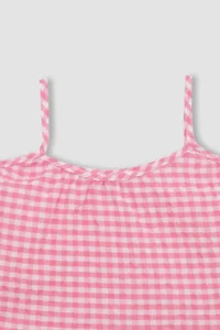 DeFacto Sleeveless Checkered Blouse Girls' - Image 8