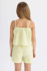 DeFacto Sleeveless Checkered Blouse Girls' - Image 5