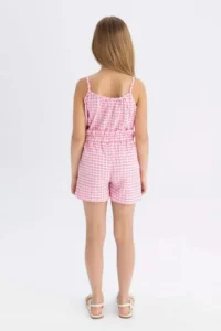 DeFacto Checkered Paperbag Shorts Girls' - Image 7