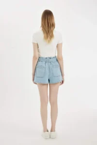 DeFacto Paperbag High Waist Jeans Shorts - Image 7