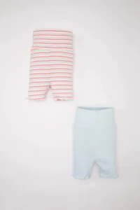 DeFacto Striped Ribbed Camisole 2-Piece Shorts Baby Girl