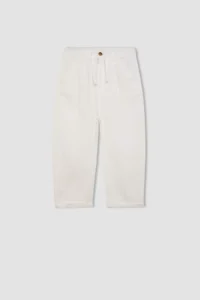 DeFacto Boy's Standard Leg Linen Look Trousers - Image 8