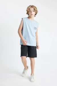 DeFacto Cargo Fit Parachute Shorts Boys' - Image 2
