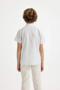 DeFacto Polo Neck Short Sleeve Shirt Boy - Image 5