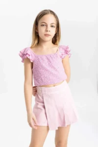 DeFacto Patterned Blouse Girls'