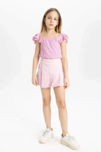 DeFacto Patterned Blouse Girls' - Image 2