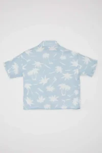 DeFacto Patterned Short Sleeve Shirt Baby Size - Image 5
