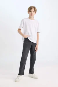 DeFacto Anthracite Boys' Jeans Pants C3698A8/NM36