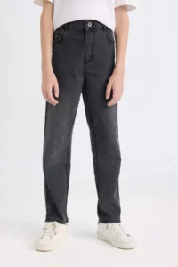 DeFacto Anthracite Boys' Jeans Pants C3698A8/NM36 - Image 3