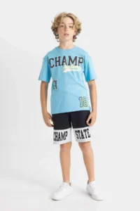 DeFacto Printed Shorts Boys' - Image 4