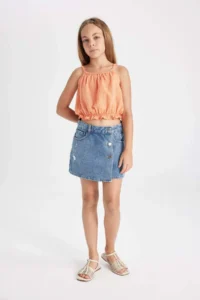 DeFacto Sleeveless Blouse Girls' - Image 2