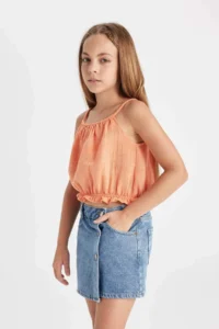 DeFacto Sleeveless Blouse Girls' - Image 3