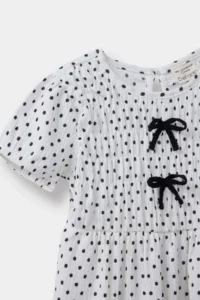 DeFacto Polka Dot Short Sleeve Summer Dress Baby Girl - Image 4