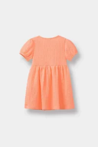 DeFacto Short Sleeve Wrinkled Summer Dress for Baby Girl - Image 7