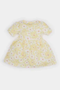 DeFacto Floral Short Sleeve Summer Dress Baby Girl - Image 3