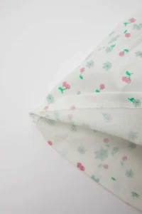 DeFacto Baby Girl Floral Short Sleeve Dress - Image 4