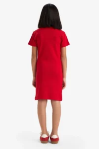 DeFacto Crew Neck Ribbed Camisole Short Sleeve Summer Dress Girls - Image 4