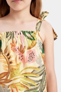 DeFacto Patterned Tek Omuzlu Blouse Girls' - Image 5