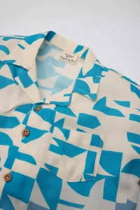 DeFacto Patterned Patchwork Collar Short Sleeve Shirt for Baby Boy - Image 2