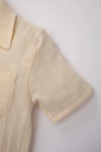 DeFacto Baby Boy Open Collar Muslin Short Sleeve Shirt - Image 3