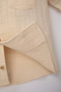 DeFacto Baby Boy Open Collar Muslin Short Sleeve Shirt - Image 4