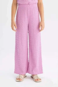 DeFacto Girl's Wide Leg Wrapped Trousers - Image 4