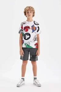 DeFacto Boys' NBA Wordmark Shorts - Image 2