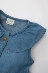 DeFacto Baby Girl Sleeveless Jeans Dress - Image 5