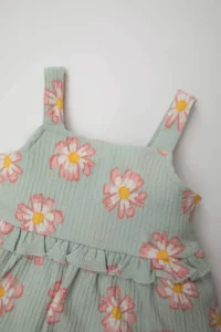 DeFacto Baby Girl Floral Sleeveless Dress - Image 2