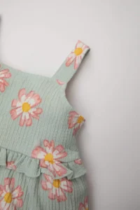 DeFacto Baby Girl Floral Sleeveless Dress - Image 3