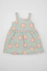 DeFacto Baby Girl Floral Sleeveless Dress - Image 5