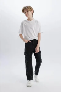 DeFacto Cargo Fit Jeans Pants Boys' - Image 2