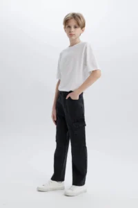 DeFacto Cargo Fit Jeans Pants Boys' - Image 3