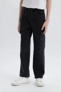 DeFacto Cargo Fit Jeans Pants Boys' - Image 4