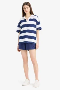 DeFacto Regular Fit Normal Waist Short Basic Straight Shorts - Image 2