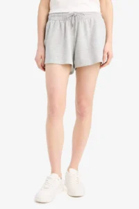 DeFacto Regular Fit Lace Waist Normal Waist Straight Leg Shorts - Image 4